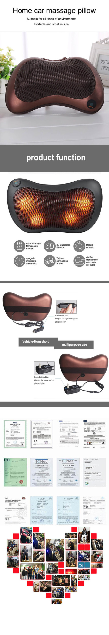 5 massage pillow