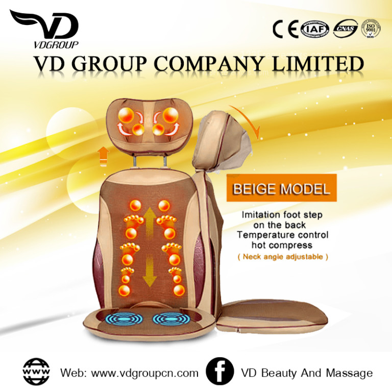 Shiatsu Back Hot Car Seat Chair Massager With Heat VD Group
